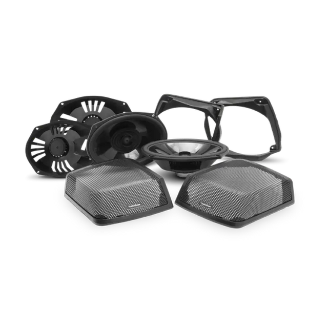 Rockford Fosgate 1998-2013+ Harley Davidson Motorcycle Saddlebag Audio Kit - TMS69BL9813