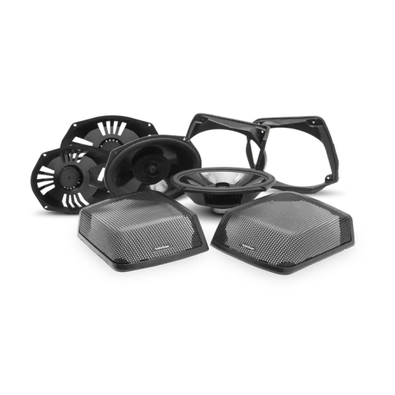 Rockford Fosgate 1998-2013+ Harley Davidson Motorcycle Saddlebag Audio Kit - TMS69BL9813