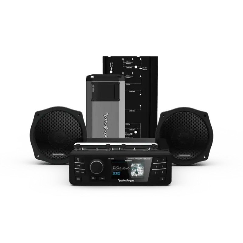 Rockford Fosgate 1998-2013 Harley Davidson Street Glide PMX Stage 2 Audio Kit - RV and Auto Parts