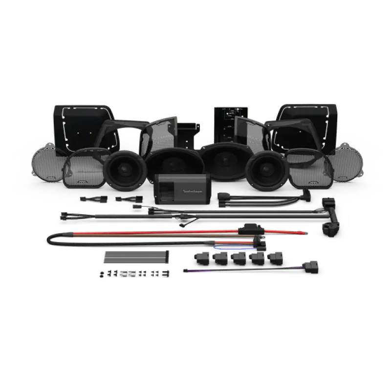 Rockford Fosgate 2014+ Harley Davidson Road Glide/Street Glide Stage 3 Audio Kit - RV and Auto Parts
