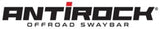 Antirock Offroad sway bar logo on RockJock Antirock sway bar kit for offroad vehicles