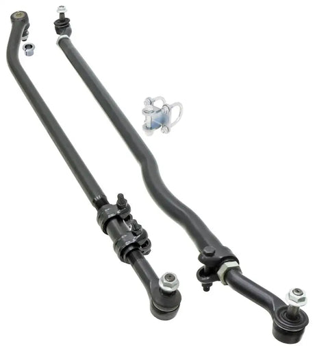 RockJock JK Currectlync Steering Sys. w/Flipped Drag Link 1.65in Dia. Tie Rod 1.3in w/Hardware - Truck & Automotive