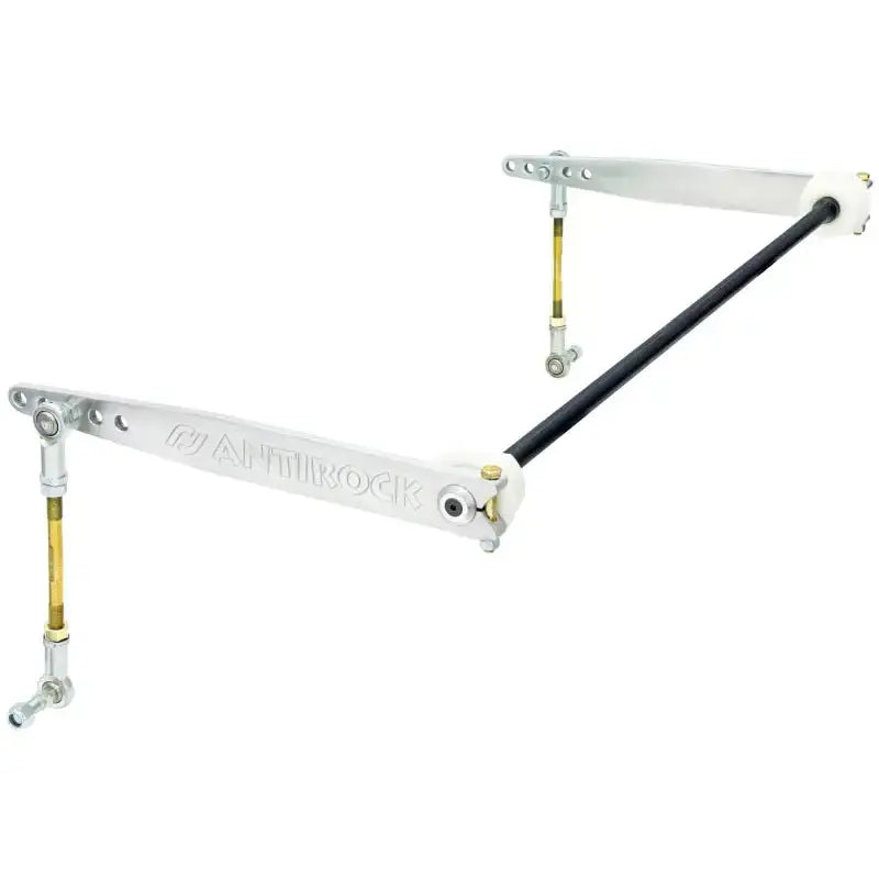 Silver metal linkage assembly for RockJock TJ LJ Antirock sway bar kit front bar kit