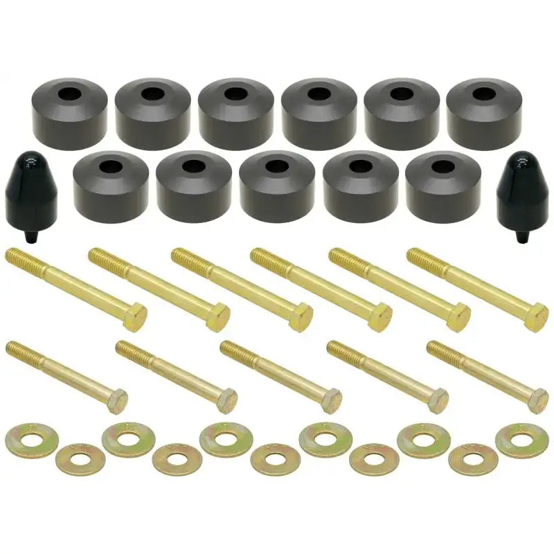 RockJock TJ/LJ/YJ Body Lift Kit 1in w/ Hardware - Truck & Automotive