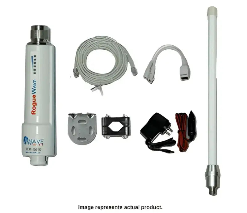 ROGUEWAVE Wave Wi-Fi Wifi Extender Rogue Wave (Plastic) kit with extender, antenna, cables, and mounting accessories for RV, Automotive, Powersports, off-road, marine, exterior, truck accessories, interior, truck bed, rv parts, AVADA - Best Sellers, Must Haves