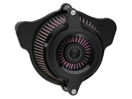 Black motorcycle air cleaner for Roland Sands Design Blunt Air Cleaner Power Black Ops