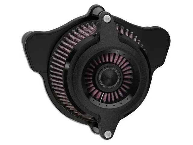 Black motorcycle air cleaner for Roland Sands Design Blunt Air Cleaner Power Black Ops