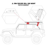 Roof Basket Mounting Kit For SRM Series Baskets and Racks To Install On Vehicles Without Cross Bars; Gutter Mount;