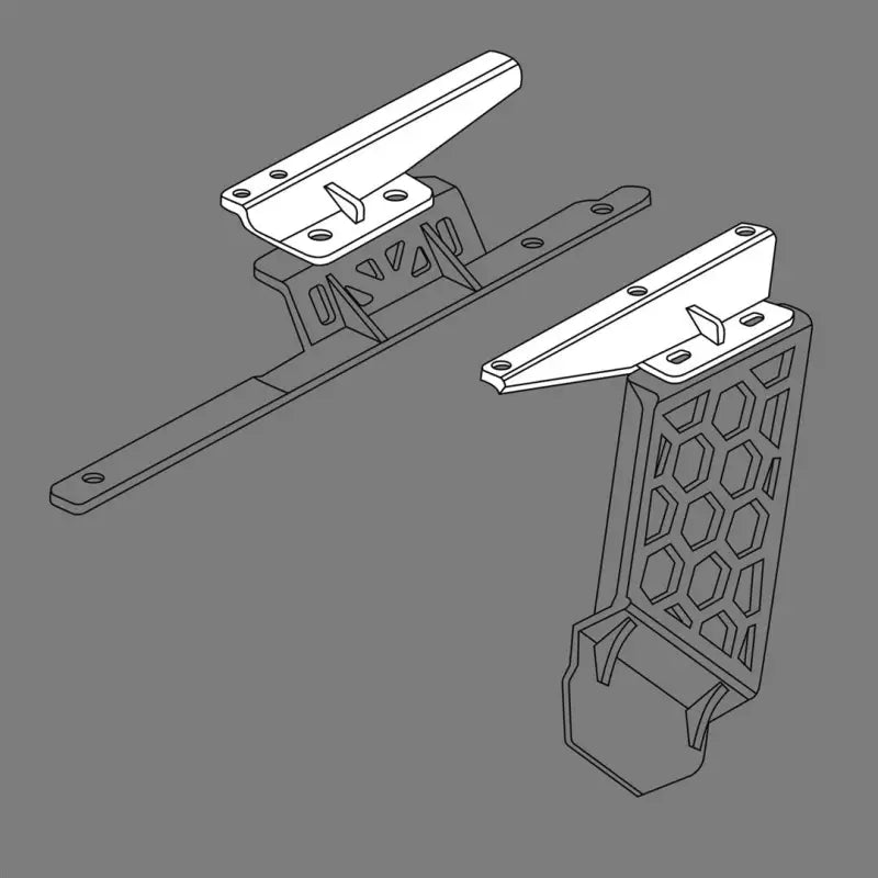Roof Basket Mounting Kit For SRM Series Baskets and Racks To Install On Vehicles Without Cross Bars; Gutter Mount;