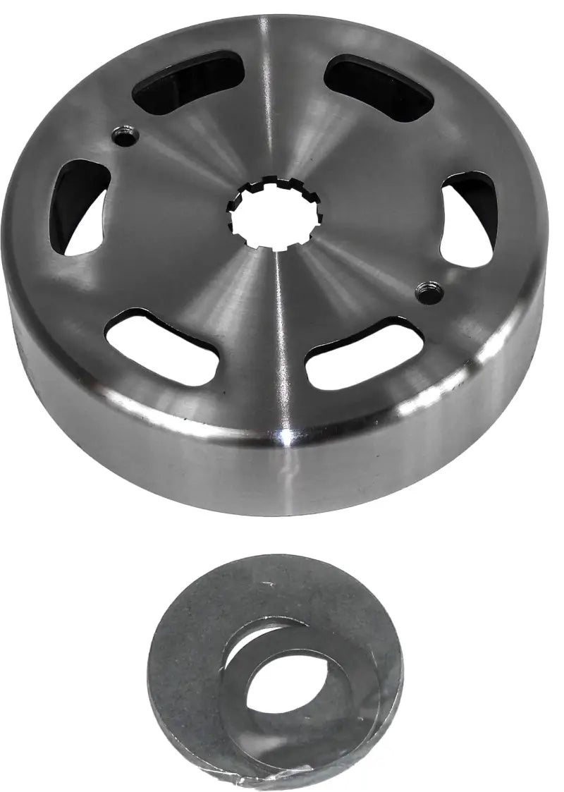 Shiny metal clutch bell with washer for Amp Compu RV charging systems and parts
