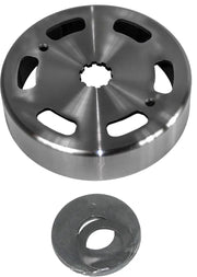 Shiny metal clutch bell with washer for Amp Compu RV charging systems and parts