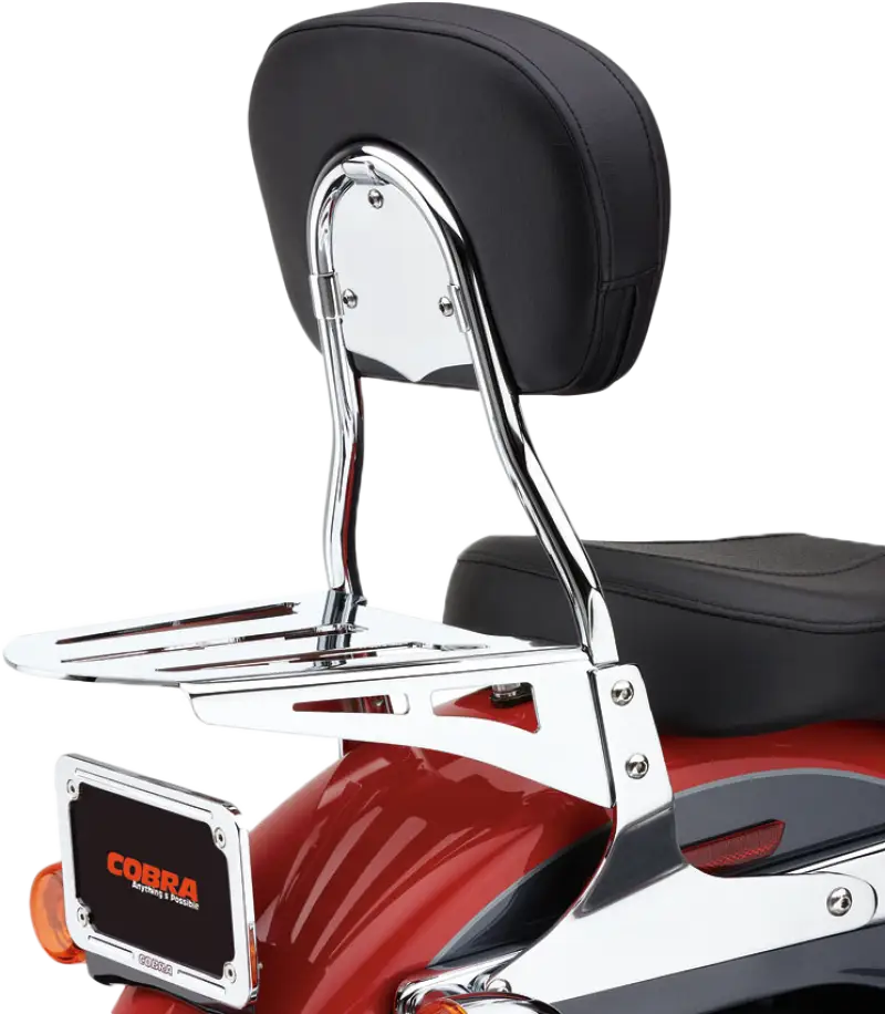 Short Sissy Bar Round Chrome Flst 00 06 - COBRA