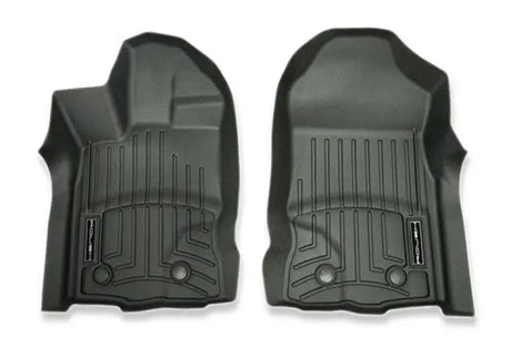Black Ford Ranger WeatherTech floor liners for 2019-2023 loads of protection