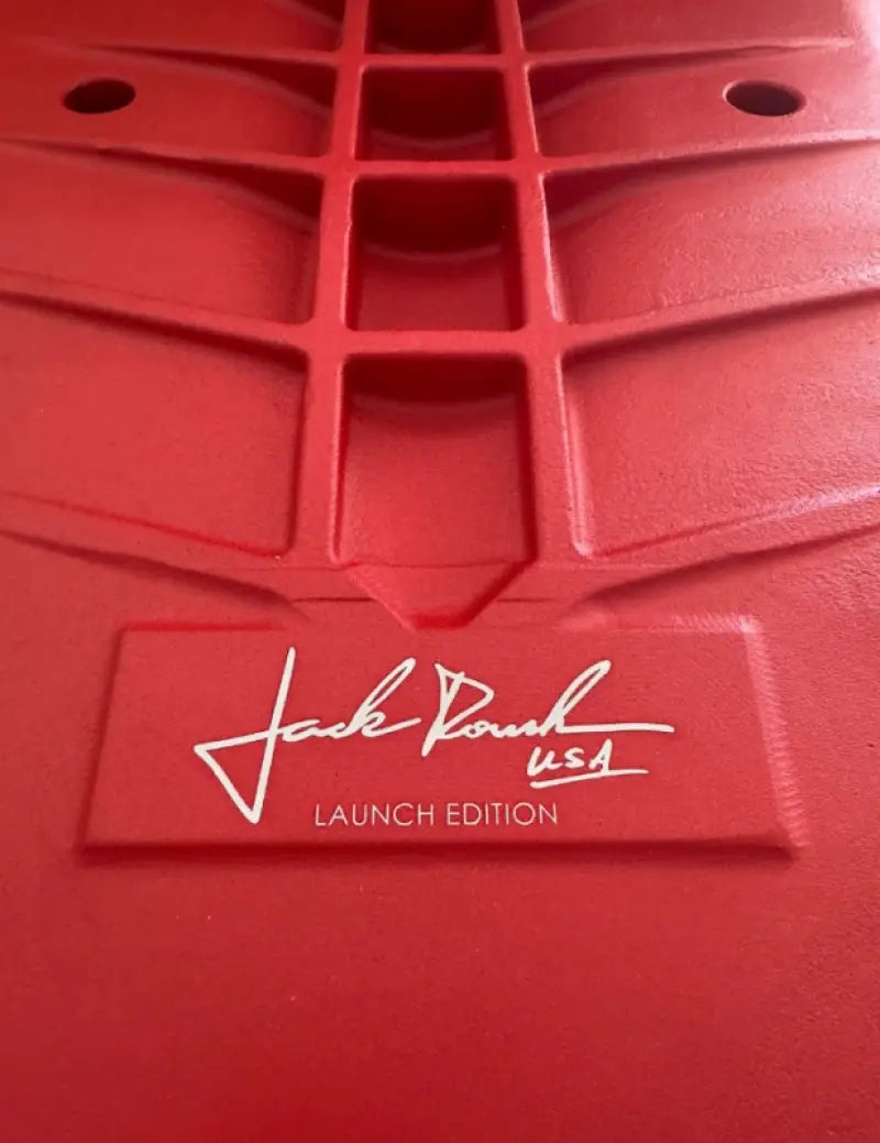 Red textured car floor mat for Roush 2024 Ford Mustang GT supercharger limited edition