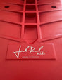Red textured car floor mat for Roush 2024 Ford Mustang GT supercharger limited edition