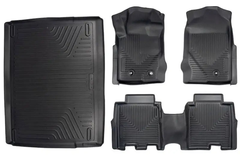 Black Ford Bronco floor liner set perfect for protecting your car’s floor
