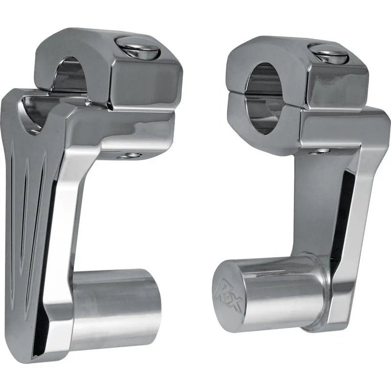 ROX Street Pivoting Handlebar Riser 4R-P2CC02 - Chrome Rise