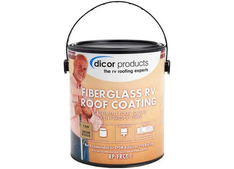 RP-FRCT-1 Dicor Corp. Roof Coating Use To Protect And Beautify - RV and Auto Parts