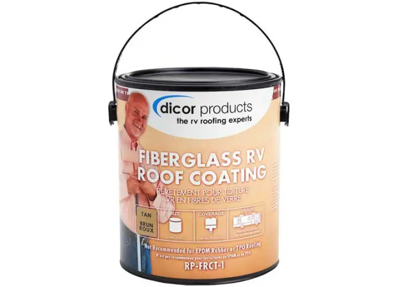 RP-FRCT-1 Dicor Corp. Roof Coating Use To Protect And Beautify - RV and Auto Parts
