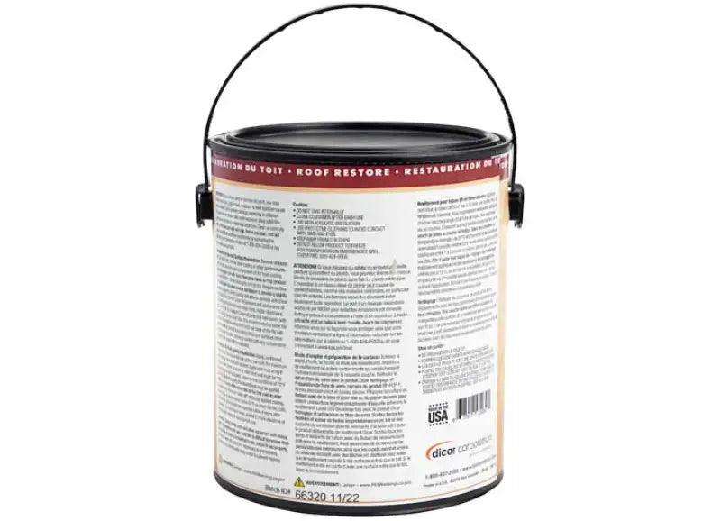 RP-FRCT-1 Dicor Corp. Roof Coating Use To Protect And Beautify