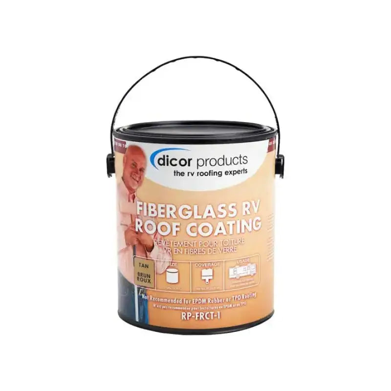 RP-FRCT-1 Dicor Corp. Roof Coating Use To Protect And Beautify - RV and Auto Parts