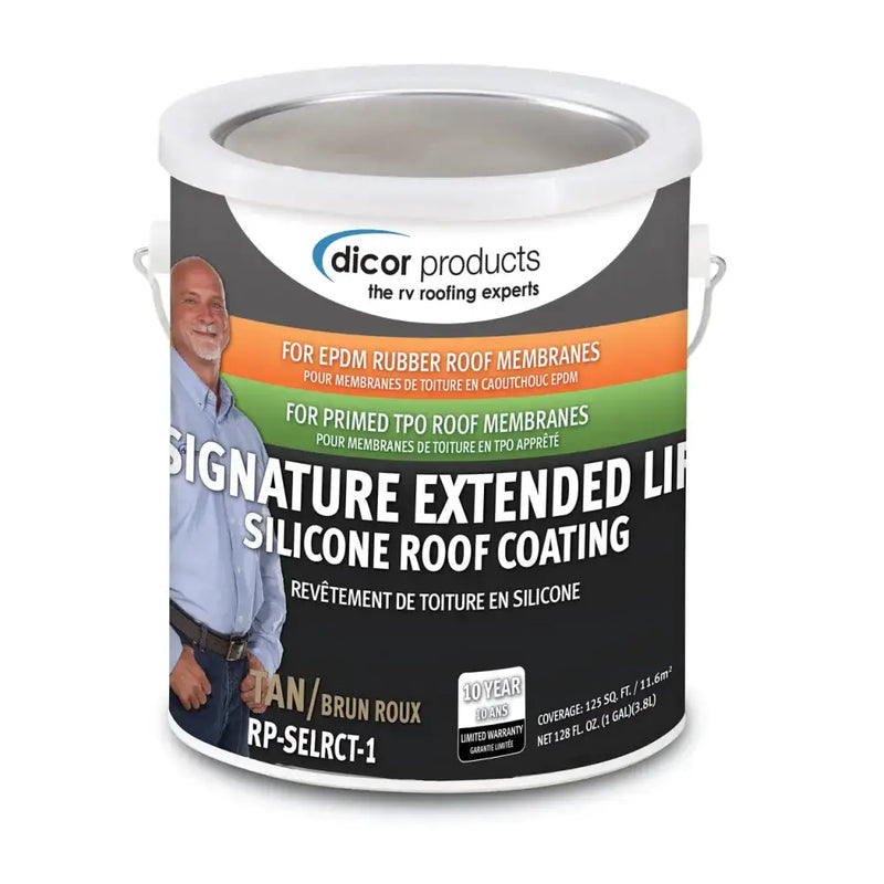 RP-SELRCT-1 Dicor Corp. Roof Coating Use To Protect And Beautify - RV and Auto Parts