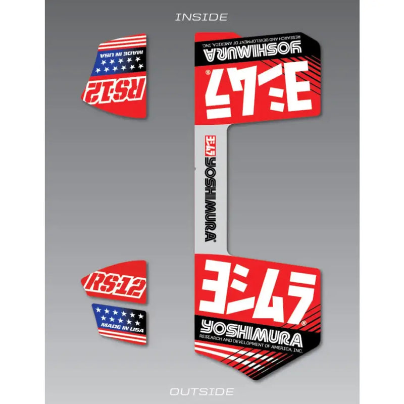 YOSHIMURA RS12-NB005R Rs 12 Muffler Decal Set