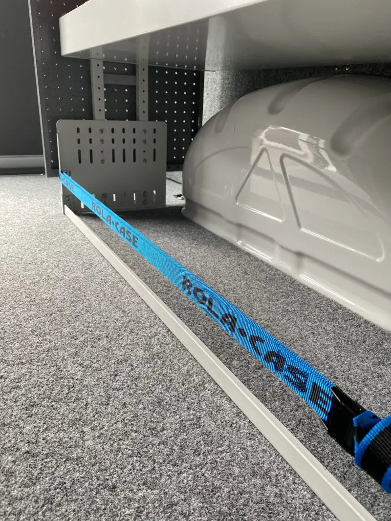 Blue ROLACASE strap on RS120A Rolacase Storage Floor Enclosure 12-Series