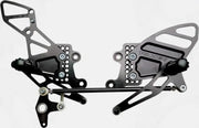 RS205K Rear Set Complete Blk Hon 
