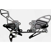 RS205K Rear Set Complete Blk Hon 