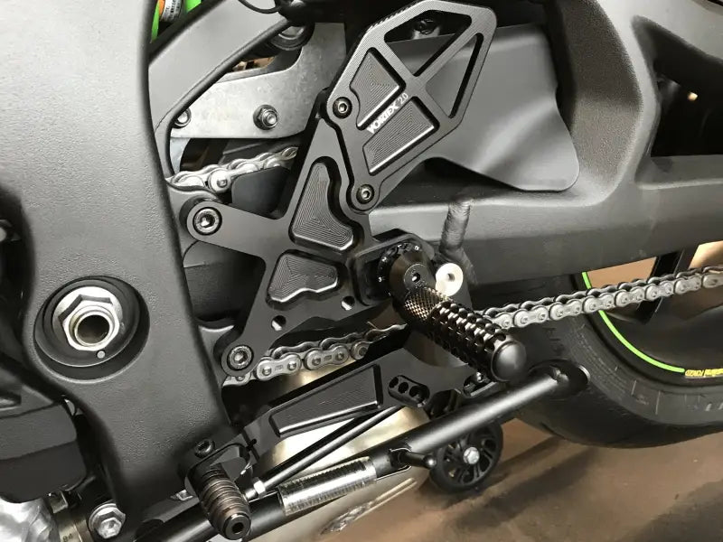 VORTEX RS403K Rear Set Complete Blk Kaw