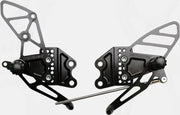 RS405K Rear Set Complete Blk Kaw 
