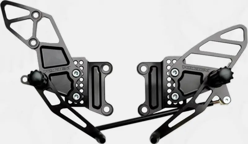 RS406K Rear Set Complete Blk Kaw 