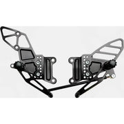 RS406K Rear Set Complete Blk Kaw 