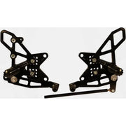 RS411K Rear Set Complete Blk Kaw 