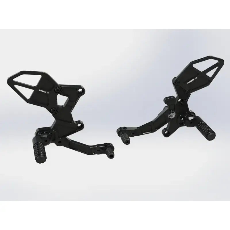 RS433K Rear Set Complete Blk Kaw 