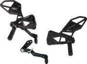 RS591K Rear Set Complete Blk Suz 