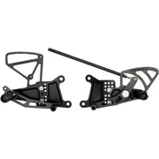 RS602K Rear Set Complete Blk Yam 