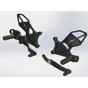 RS634K Rear Set Complete Blk Yam 