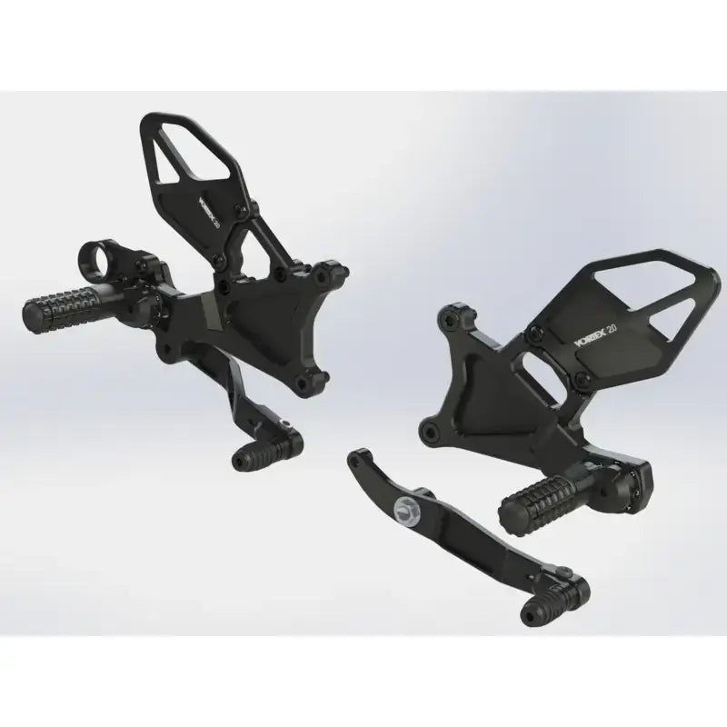 RS634K Rear Set Complete Blk Yam 