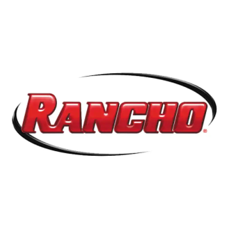 Red Rancho logo in black oval on RS66123B-1 Rancho component box