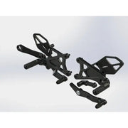 RS671K Rear Set Complete Blk Yam 