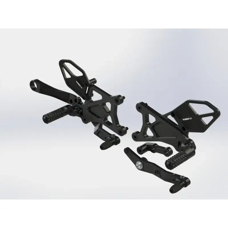 RS671K Rear Set Complete Blk Yam 