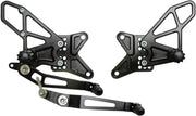 RS681K Rear Set Complete Blk Yam 
