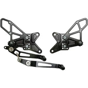 RS681K Rear Set Complete Blk Yam 