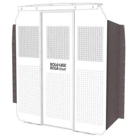 Perforated metal storage cabinet in RSCSBFT130148MH20 Rolacase Deep Setback panels