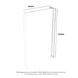 RSEFR/HD/80/1539 Rolacase Shelving Ext Frame 8-Series Low - Van Storage System Shelf Support