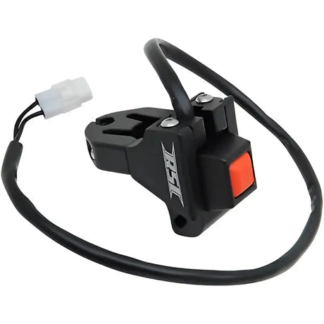 Black billet throttle block with kill switch and orange button for Rsi TB-13 bike part