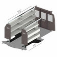 RSLLRBA- PA Rolacase Van Shelving Basic Bin Package - Storage System Kit