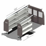 RSLLRBA- PA Rolacase Van Shelving Basic Bin Package - Storage System Kit